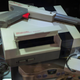 Here, a Nintendo Entertainment System with an early production Zapper was on display at a retro gaming expo in Hong Kong in 2017.